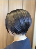 ざっくりショートボブ