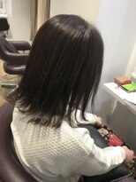 パティオンツー(PATIONN2)&nbsp;外ハネ エアリー ミディアム マット アッシュ ベージュ 透明感