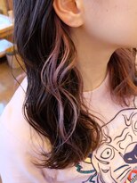シェロヘア(cielo HAIR)&nbsp;インナーカラーホワイトピンク