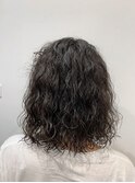 外人風くるくるパーマ