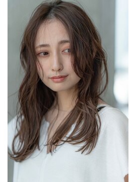 オースティン 流山おおたかの森(AUSTIN) 大人かわいい前髪セシルカットココアブラウンフリンジウェーブ