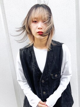 レトン 銀座(leton) ビタミンカラー/ワンレンボブ/くびれヘア/テラコッタ/オン眉