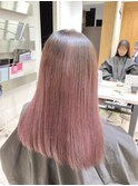 くすみピンクモーヴピンクピンクベージュさくらピンク黒髪卒業