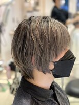 プレデフリュー 北白川本店(PUREE de FLEURS) 10代/20代/メンズスタイル/ブリーチ/カラー/シルバー/グレージュ