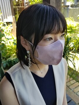 テントヘアー(tent hair) 短めバングがおしゃんです