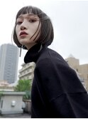 ブルーブラック×ミニボブ