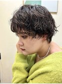 マッシュショート　パーマ　大人ショート