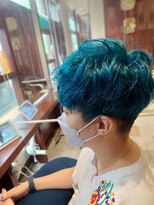 アース 菊名店(HAIR&MAKE EARTH) ブリーチブルーカラー