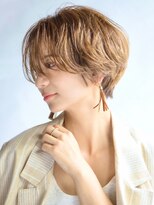 エンバイユアーズ 飯田橋店(eN° by youres)&nbsp;大人美人ショート くびれショート ショートパーマくすみベージュ