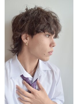 アメラボ 平針店(AmeLab) 【マレットヘア】スパイラルパーマ　学生カット　マッシュ