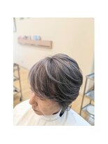 ヘアメイク アージュ 大野城 下大利店(HAIR MAKE age) 上品ショート×グレイヘア　30代40代50代