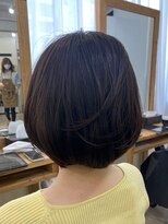 ラゴム 池袋(LAGOM)&nbsp;切りっぱなしボブ/美髪/ピンクブラウン[池袋/髪質改善]