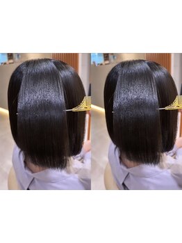 艶やかなストレートヘアで毎朝のスタイリングが楽に*思わず触れたくなるサラサラで滑らかな髪へ*[名古屋駅]