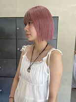 ヘアー アイス ルーチェ(HAIR ICI LUCE)&nbsp;ブリーチカラーハイトーンペールピンクピンクベージュ/今枝