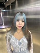 ペレ 栄店(PELE) デザインカラー/レイヤーカット/ウェットヘア/オリーブベージュ