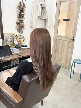 ホンネ(honne.) チョコレートブラウン×ロング