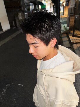 スウェル 船橋店(Swell) #ベリーショート#ダークアッシュ#ニュアンスパーマ#韓国マッシュ