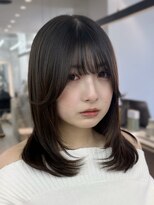 ロンドシエル 横浜(Lond ciel)&nbsp;ウェーブミディアムメルティカラー×レイヤーカット韓国[横浜]