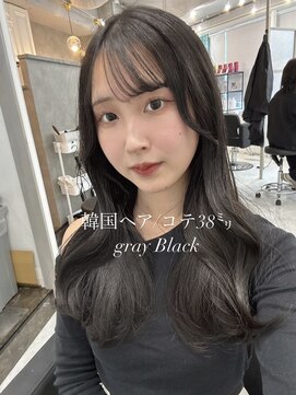 マーシュ 梅田(marshu) 吉岡Style/韓国ヘア/透け感暗髪/grayblack