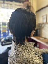 ヘアーサロン ピアニカ(hair salon PIANiCA)&nbsp;ブルーブラック×マッシュウルフ