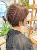 大人可愛い20代30代40代50代褒められショートボブ◎