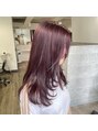ハイル(KHAIR) ブリーチ無しダブルカラーで可愛い暖色カラ―を作っています☆