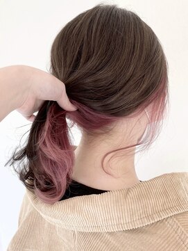 アンドエガオ いわき(&egao) イヤリングカラー*くすみピンク