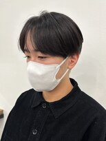 シースルーマッシュナチュラルマッシュメンズ韓国ツーブロック