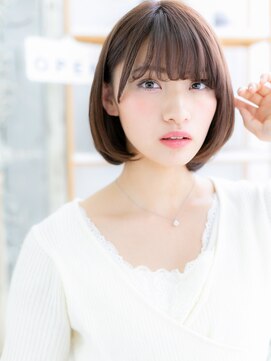 モッズヘア 上尾西口店(mod's hair) ツヤ髪ビターショコラ小顔前下がりミニボブc0上尾20代30代40代