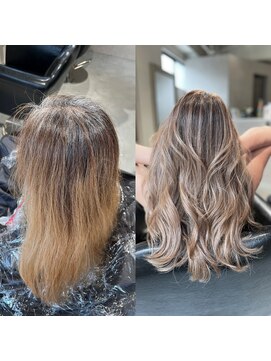 ジーレ(jiire) 外国人風白髪ぼかし　ブロンドベージュ