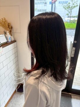 ハイレート ウニクス川越店(Hairate) 【Hairate本川越】ダークブラウン×ローズピンク