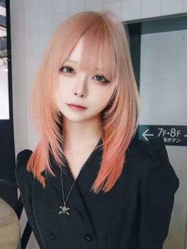 シオン(shion) 前髪カットくびれミディダブルカラーハイトーン_F31412