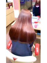 アース いわき店(HAIR&MAKE EARTH)&nbsp;ピンクブラウンストレート