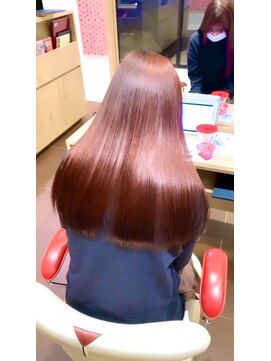 アース いわき店(HAIR&MAKE EARTH) ピンクブラウンストレート