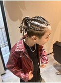 キッズ/ダンスヘア/コーンロウ/ブレイズ/特殊ヘア