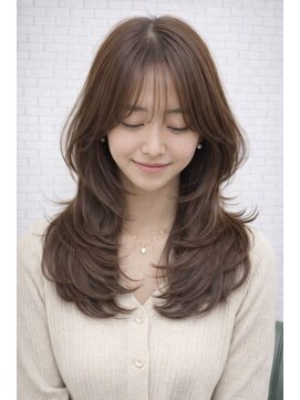 アンディー(&dy) くびれミディ×ベージュブラウン 髪質改善トリートメント