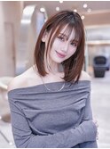 20代30代大人ガーリーレイヤーボブ/顔周り似合わせカット