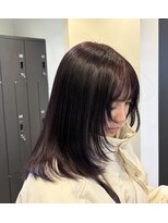 アンドバイモードケイズ (and by MODE K's)&nbsp;ボルドーカラー＋レイヤーカット