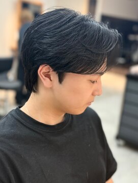 シーフ 千葉(Cyf) MEN’S HAIR/千葉駅/センターパート/曲がる縮毛矯正/齊藤大樹
