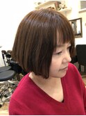 大人前下がりのAラインボブ☆担当 店長 川上功介