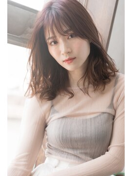 フレーム へアアンドトリートメント 天王寺北口店(FRAME) 【FRAME  天王寺北口店】ゆる巻き×ミディアム