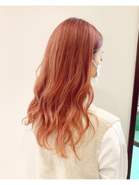 ヨーク(YOKE) 【 YOKE 】韓国人風 ゆるふわ ピンクオレンジ サーモンピンク