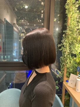 ロンドフルール 大宮東口(Lond fleur) Lond fleur林　黒髪×切りっぱなしボブ
