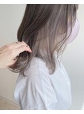 PAcuTA. インナーカラー ホワイトベージュ