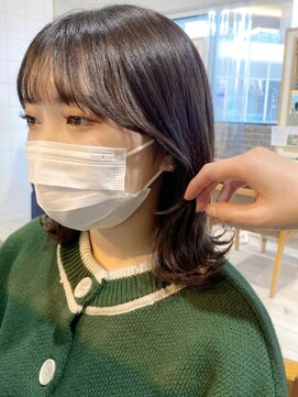 プラグ バイ ネオリーブ(plug by neolive) 顔周りおくれ毛カット☆くびれミディ☆【tomoka】