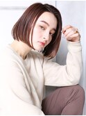 大人可愛い20代30代40代小顔 チェリーブラウン D3
