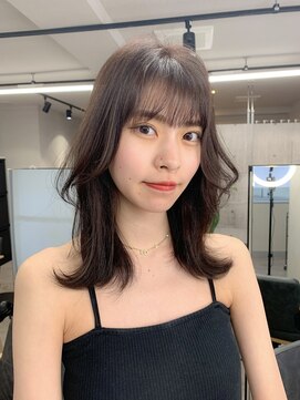 オグジュアリー 表参道(aux.) パープルブラウン×ミディアムレイヤー