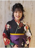 はかまの着付&ヘアセット