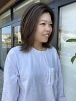 シンス(Since)&nbsp;オリーブベージュ/ハイライト/くびれボブ/夏目寧々