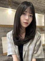 フェイスレイヤー内巻きワンカールスタイル【肥田亜沙美】